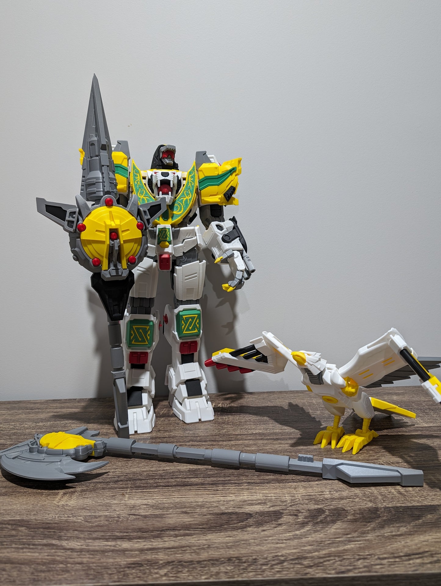 Guardian Angel (WhiteTiger-Falcon Zord) Articulated - 3D Print