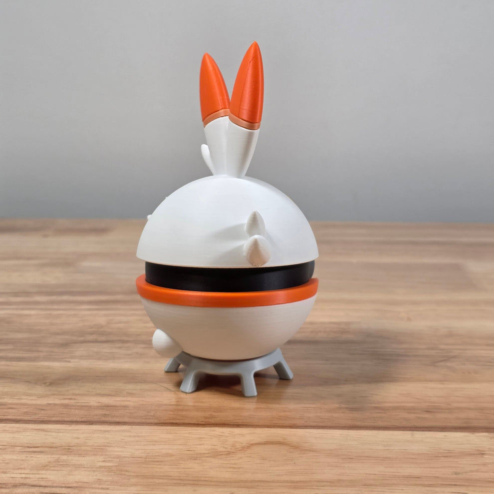 Scorbunny Pokeball | 3D Printed Poke Ball – 3DbyDee