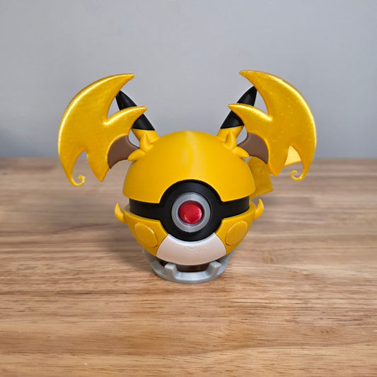 Raichu (Mega Y) Poke Ball | 3D Printed Display Ball