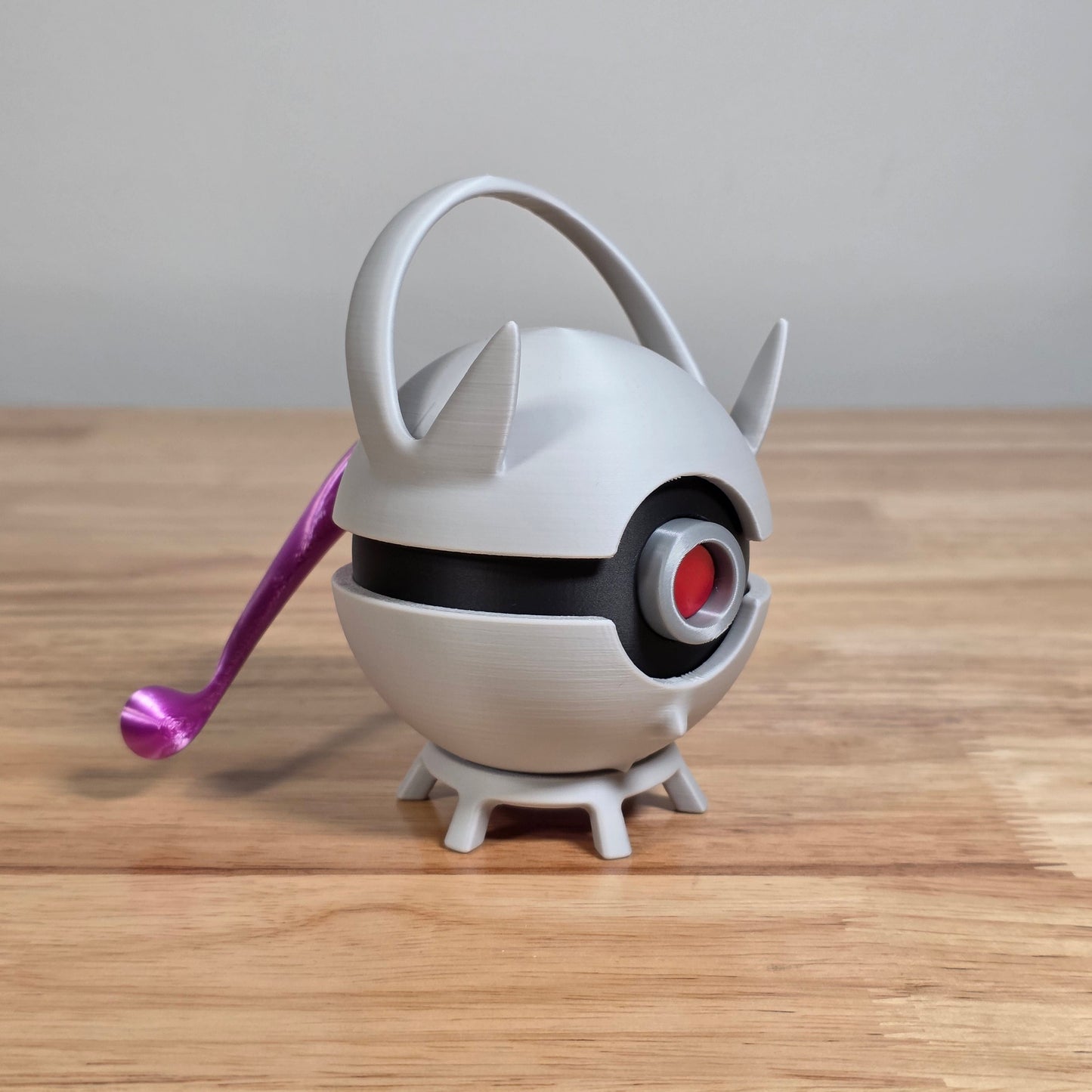 Mewtwo (Mega Y) Poke Ball | 3D Printed Display Ball