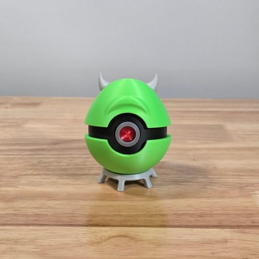 Mike Wazowski Themed Pokeball