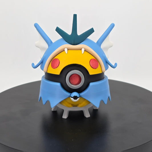 Pikachu Poncho Gyarados Poke Ball | 3D Printed Display Ball