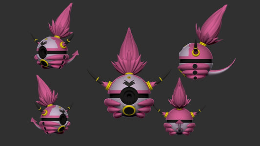 Hoopa (Unbound) Poke Ball | 3D Printed Display Ball