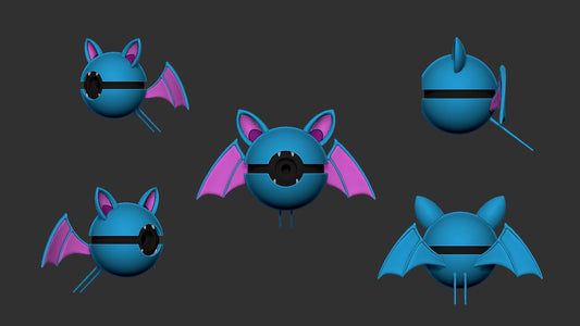 Zubat Poke Ball | 3D Printed Display Ball